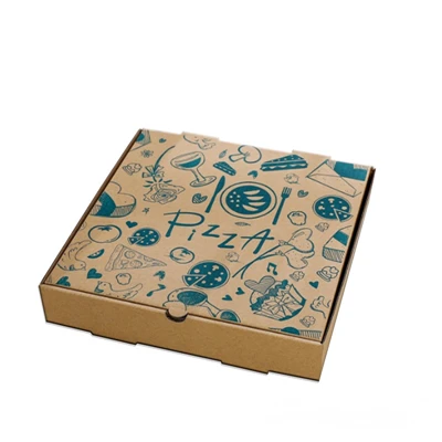 Bosca Páipéir Pacáistiú Pizza Le Lógó an Chustaim
